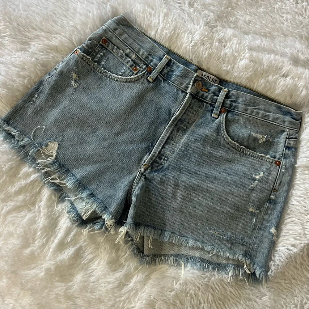 Agolde Parker Shorts - Picture 3 of 12